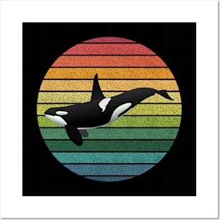 Orca Whale Retro Vintage Posters and Art